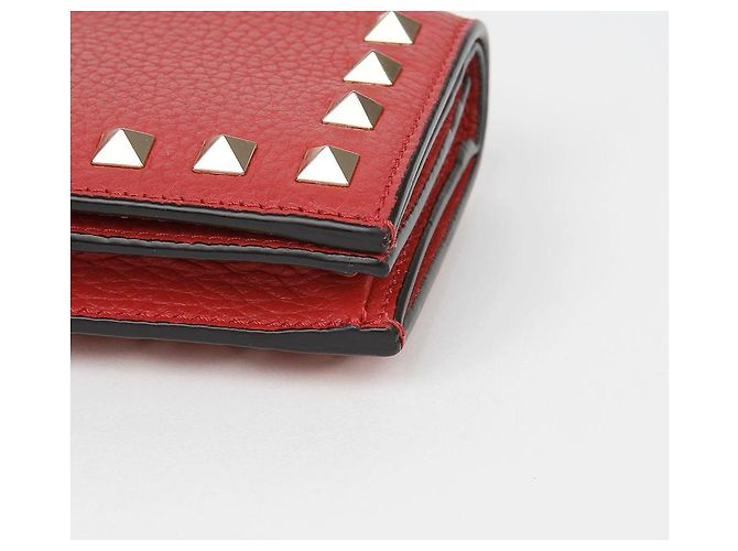 Valentino Rockstud Geldbörse Braun Leder - Ansicht 7