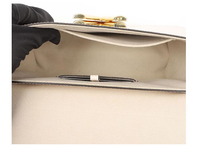 Louis Vuitton Borsa a tracolla Twist Epi MM Beige - vista 12