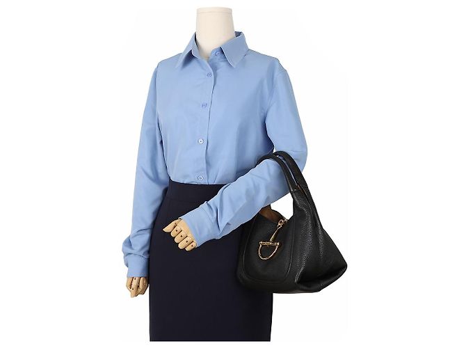 Gucci Borsa Tote Soft Bit Medium Black - vista 9