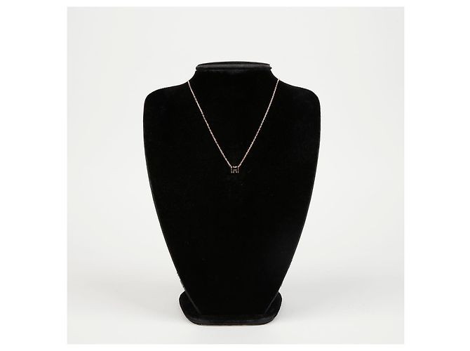 Hermès Collana con pendente Mini Pop Oro Rosa - vista 2
