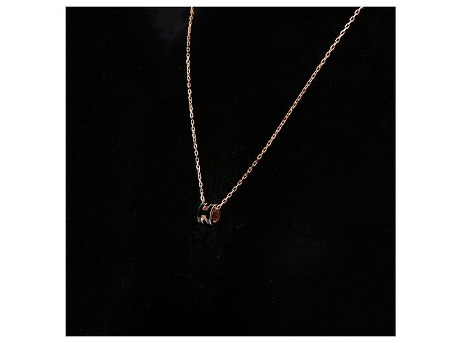 Hermès Collana con pendente Mini Pop Oro Rosa - vista 4