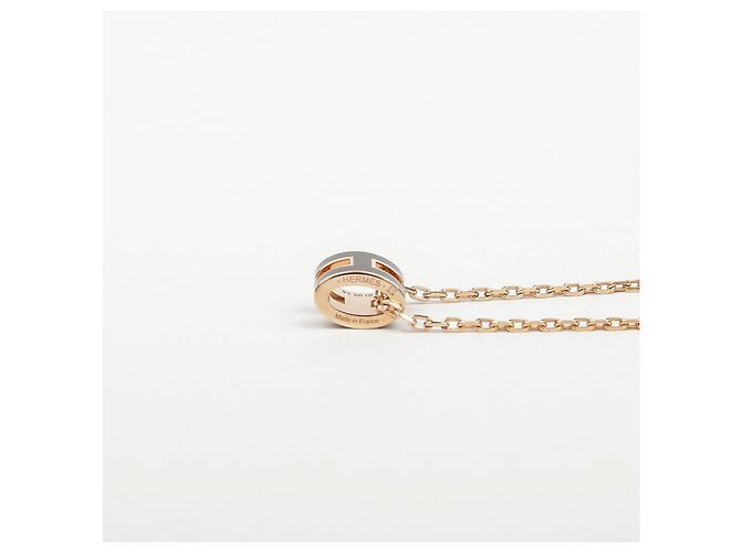 Hermès Collana con pendente Mini Pop Oro Rosa - vista 8