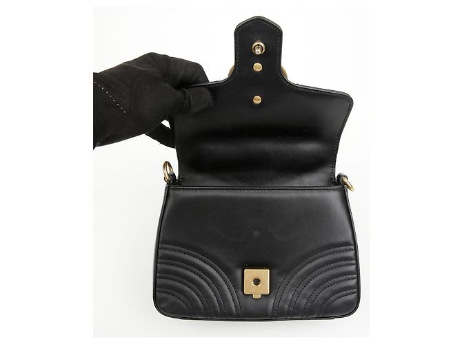 Gucci GG Marmont Mini Top Handle Bag Black - Ansicht 11