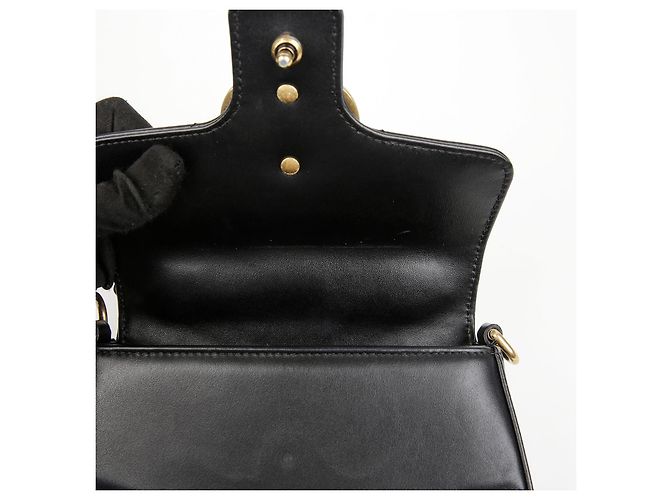 Gucci GG Marmont Mini Top Handle Bag Black - Ansicht 12