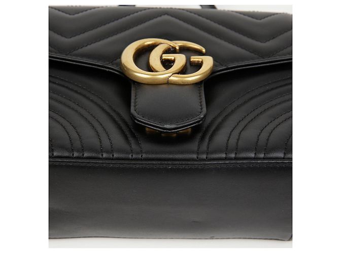 Gucci GG Marmont Mini Top Handle Bag Black - Ansicht 9
