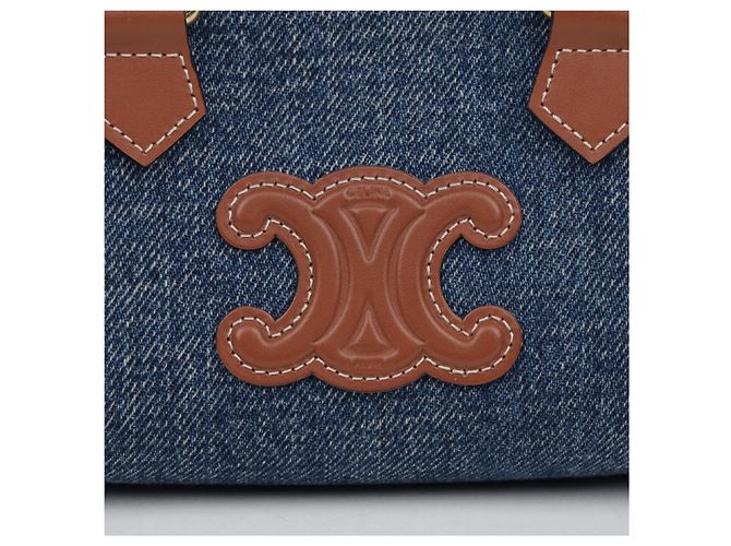 Céline Borsa a spalla Triope Mini Boston Tote - vista 3