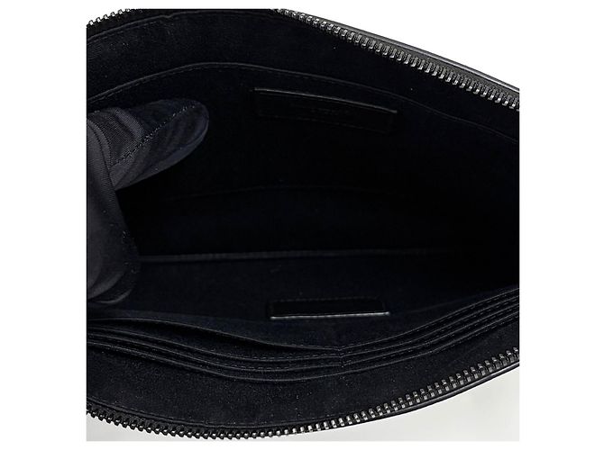 Autre Marque Clutch Monogram Black Logo Black - vista 9
