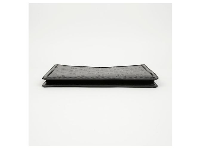 Gucci Pouch in pelle goffrata Nero - vista 5