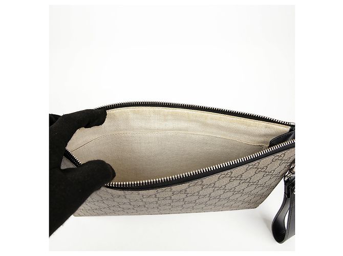 Gucci Pouch con tracolla GG Supreme Bestiary Bee Print - vista 12