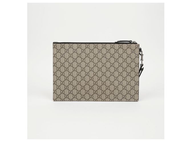 Gucci Pouch con tracolla GG Supreme Bestiary Bee Print - vista 3