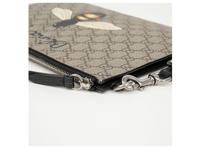 Gucci Pouch con tracolla GG Supreme Bestiary Bee Print - vista 9