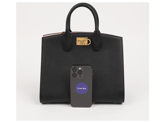 Salvatore Ferragamo Studio Box Medium Tote Schultertasche - Ansicht 11