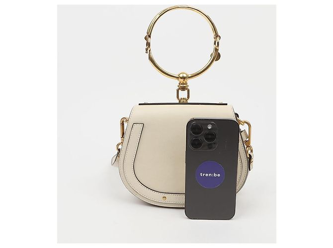 Chloé Picca borsa a spalla tote bianca - vista 11