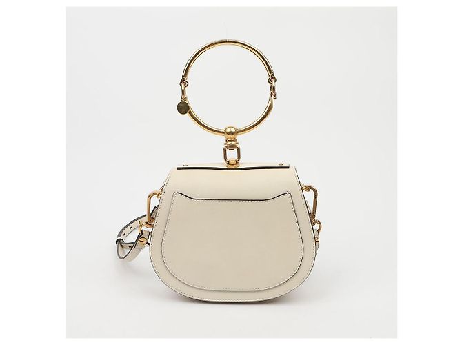 Chloé Picca borsa a spalla tote bianca - vista 4