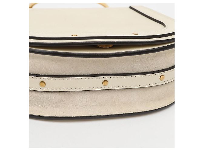 Chloé Picca borsa a spalla tote bianca - vista 8