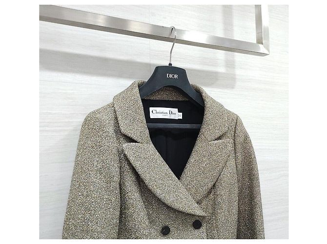 Dior Chaqueta Doble Gris Oro - vista 3