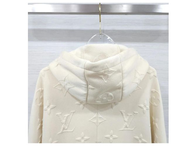 Louis Vuitton Giacca lunga oversize con cappuccio Monogram da donna - vista 4