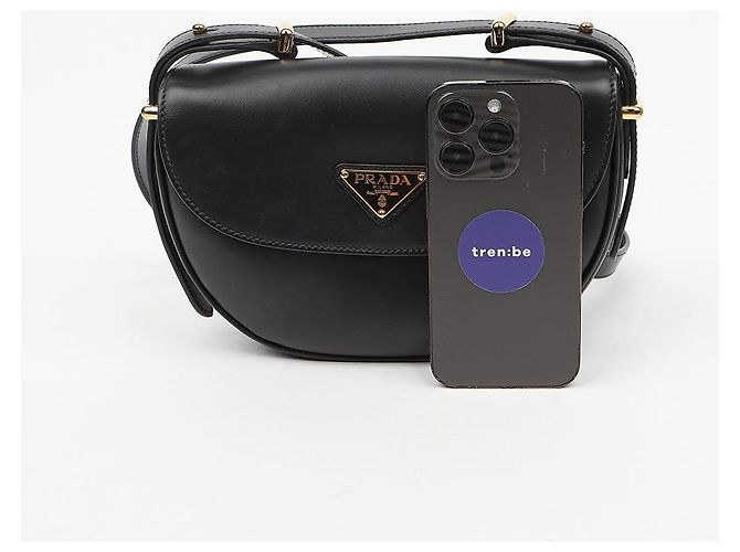 Prada Borsa a Tracolla con Patta Nera - vista 11