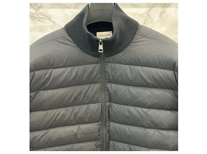 Moncler Gesteppte Strickjacke Schwarz (XL) - Ansicht 10