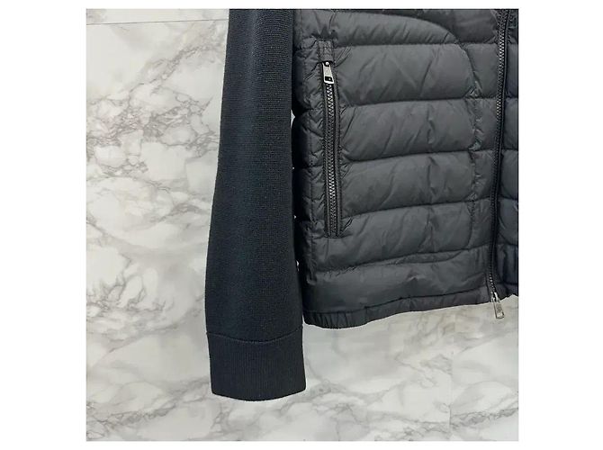 Moncler Gesteppte Strickjacke Schwarz (XL) - Ansicht 11
