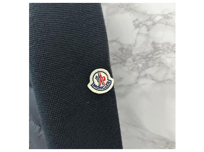 Moncler Gesteppte Strickjacke Schwarz (XL) - Ansicht 13