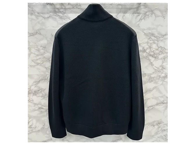 Moncler Gesteppte Strickjacke Schwarz (XL) - Ansicht 14
