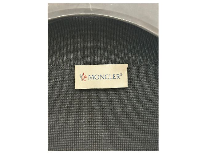 Moncler Gesteppte Strickjacke Schwarz (XL) - Ansicht 7