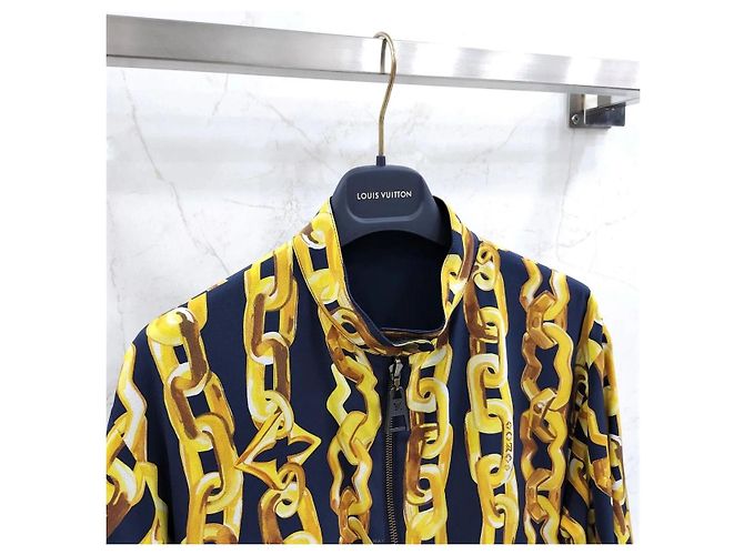 Louis Vuitton Bomberjacke mit Monogramm-Kettenprint - Ansicht 4