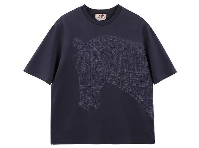Hermès Besticktes T-Shirt Quadrige - Ansicht 11