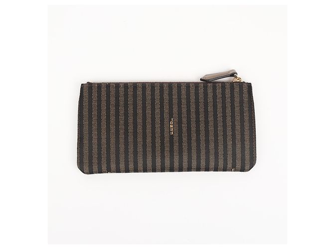 Fendi Mini Borsa a Tracolla FF Logo Chain Nera - vista 12