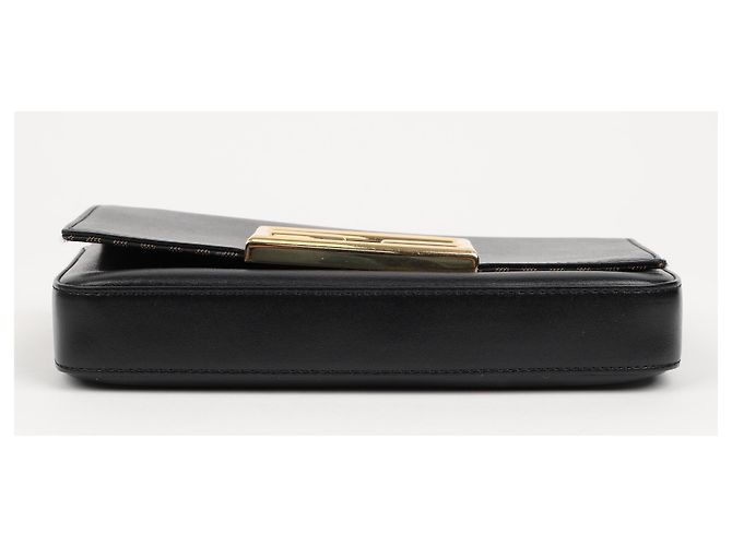 Fendi Mini Borsa a Tracolla FF Logo Chain Nera - vista 7