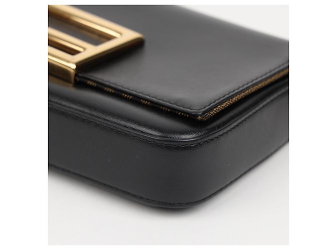Fendi Mini Borsa a Tracolla FF Logo Chain Nera - vista 8