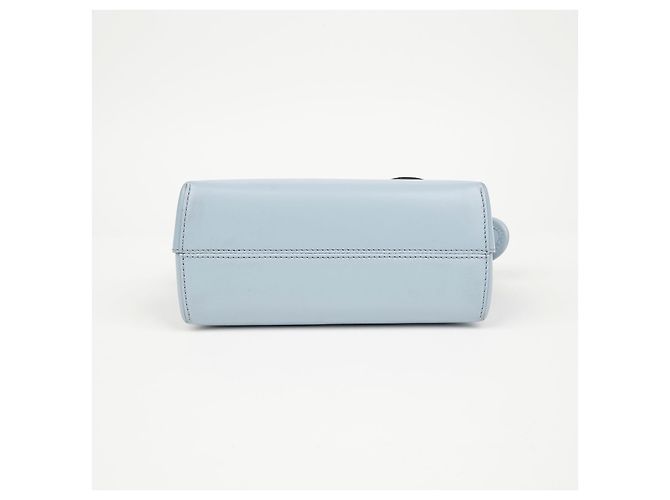 Fendi Borsa a tracolla Mini Boston Sky Blue - vista 8