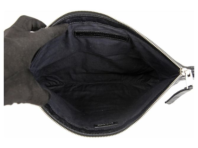 Balenciaga Clutch Medium Leather Classic Motor Clip Clutch Black - vista 12