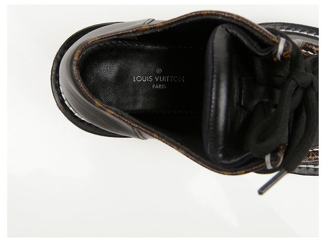 Louis Vuitton Bovr Flat Derby in pelle marrone - vista 15