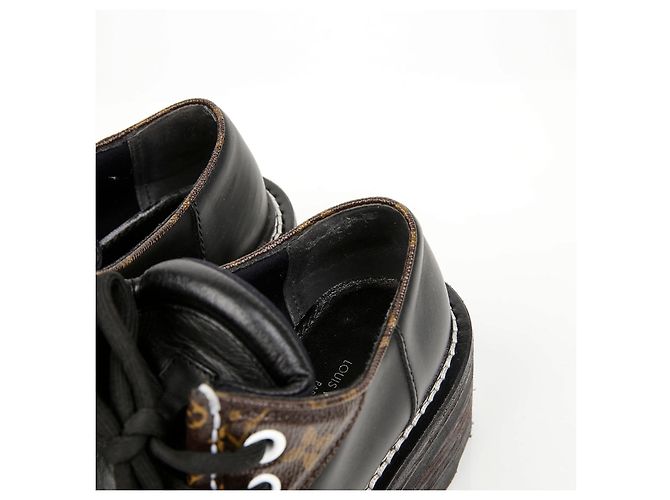 Louis Vuitton Bovr Flat Derby in pelle marrone - vista 6