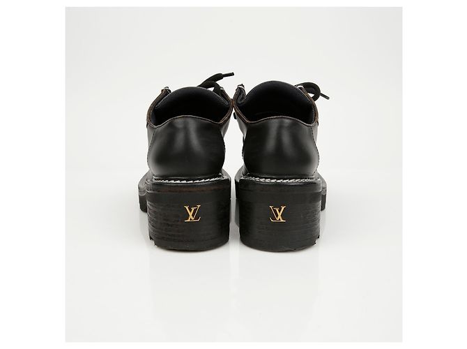Louis Vuitton Bovr Flat Derby in pelle marrone - vista 8
