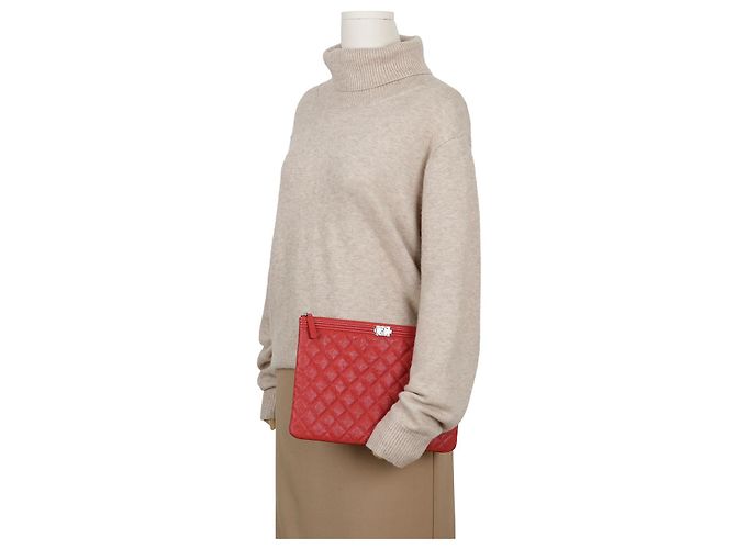 Chanel Caviar Boy New Medium Clutch - vista 10