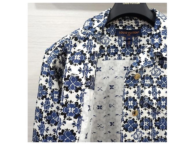 Louis Vuitton Monogram Flower Mosaic Denimjacke - Ansicht 7