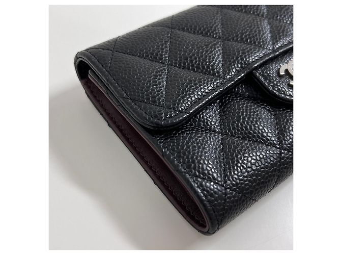 Chanel Classic Caviar Wallet Silver Black - Ansicht 6