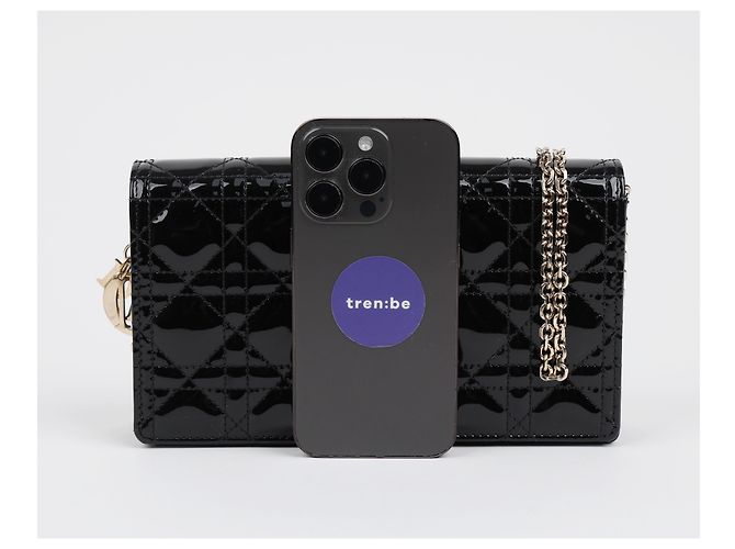 Dior Pouch Lady Patent Black - vista 11