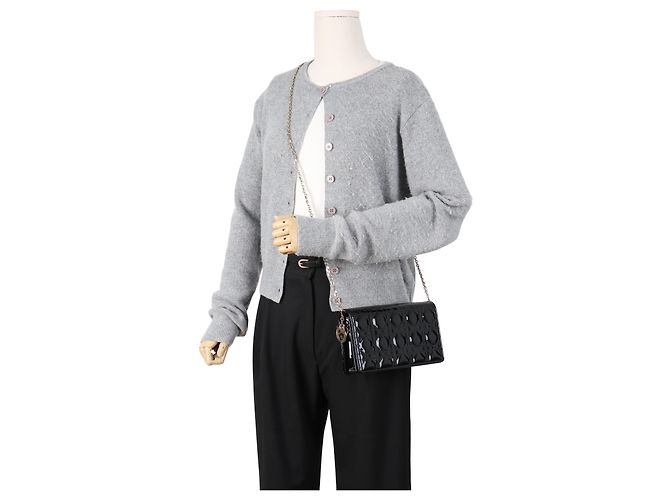 Dior Pouch Lady Patent Black - vista 12