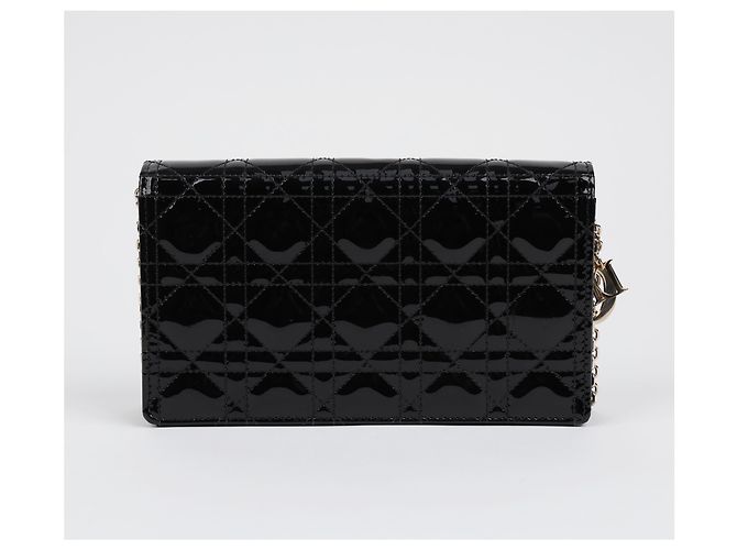 Dior Pouch Lady Patent Black - vista 2