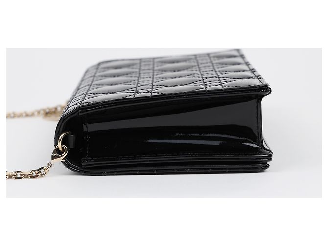 Dior Pouch Lady Patent Black - vista 3