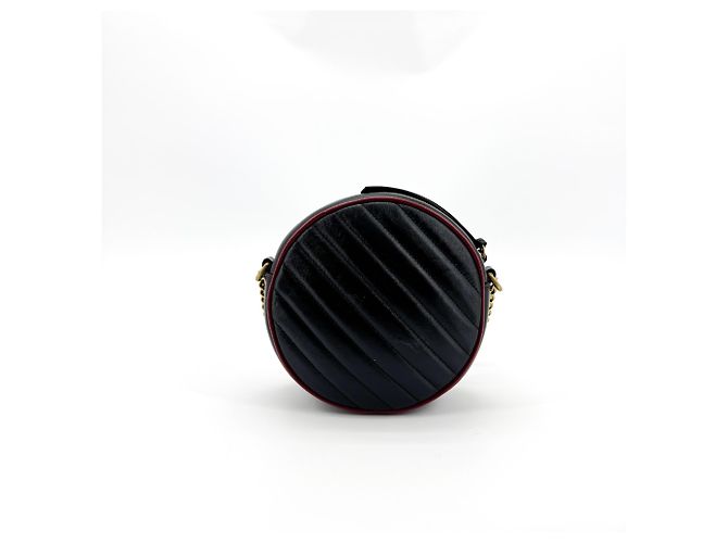 Gucci GG Marmont Round Matelasse Leather Mini - view 2