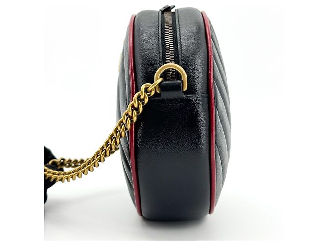 Gucci GG Marmont Round Matelasse Leather Mini - view 3