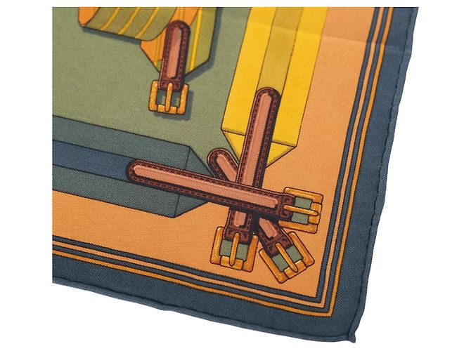 Foulard Gavroche Hermès "Les Sangles" Di Hermès - vista 3