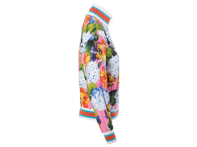 Bomber Dolce & Gabbana con estampado floral rosa - vista 2