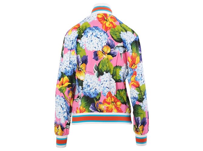 Bomber Dolce & Gabbana con estampado floral rosa - vista 3