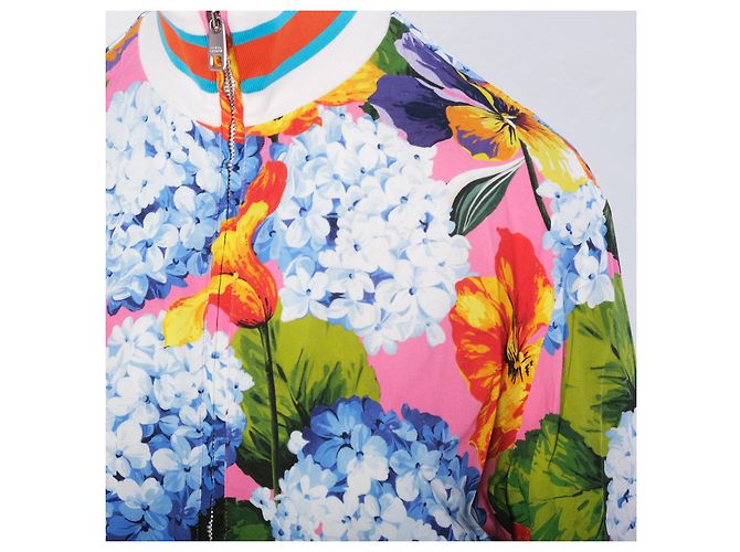 Bomber Dolce & Gabbana con estampado floral rosa - vista 4
